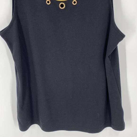 Quacker Factory Rhinestone Grommet Tank XL - Picture 3 of 10